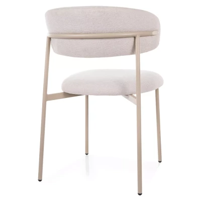 Čalouněná jídelní židle DOMENICA 1 - béžová / kašmír