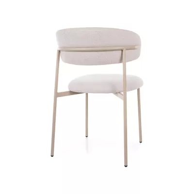 Čalouněná jídelní židle DOMENICA 1 - béžová / kašmír