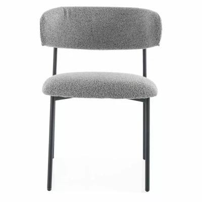 Čalouněná jídelní židle DOMENICA 2 - šedá / černá