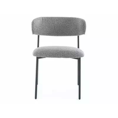 Čalouněná jídelní židle DOMENICA 2 - šedá / černá