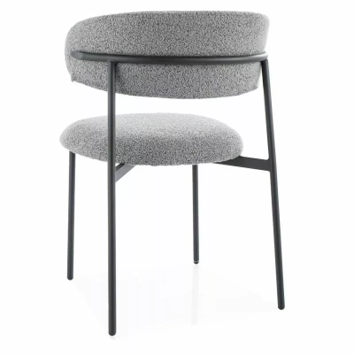 Čalouněná jídelní židle DOMENICA 2 - šedá / černá