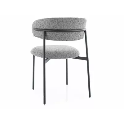 Čalouněná jídelní židle DOMENICA 2 - šedá / černá