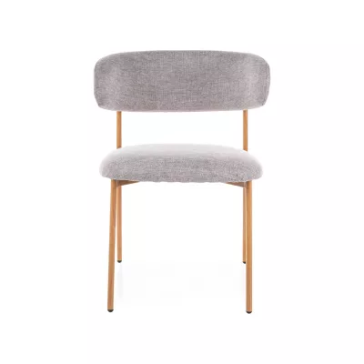 Čalouněná jídelní židle DOMENICA 3 - šedá / dub