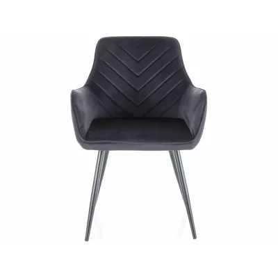 Čalouněná jídelní židle DORKAS - černá