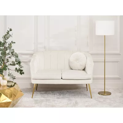 Dvoukřeslo RUBRAS - krémové / zlaté