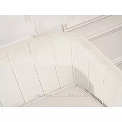 Dvoukřeslo RUBRAS - krémové / zlaté