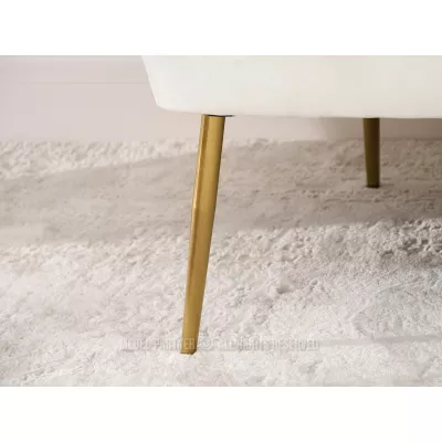 Dvoukřeslo RUBRAS - krémové / zlaté