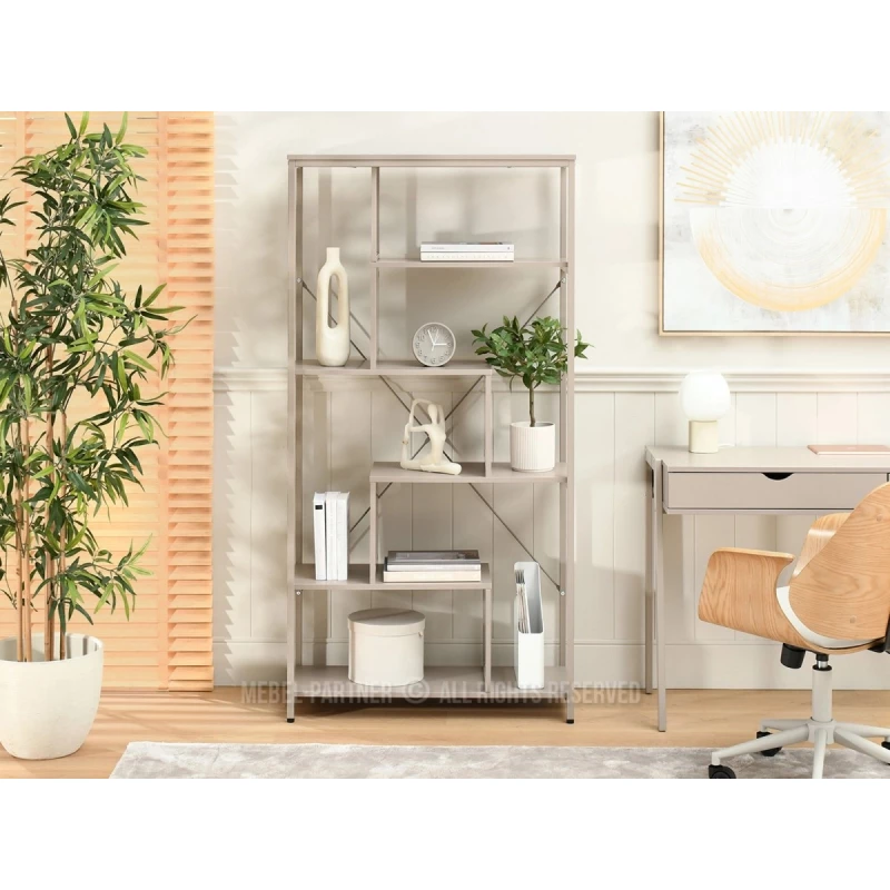 Policový regál GRIGORE - béžový