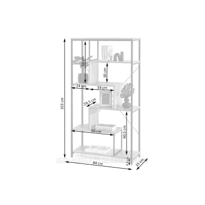 Policový regál GRIGORE - béžový