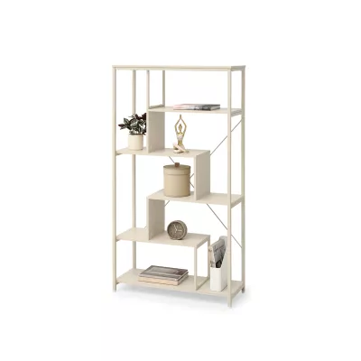 Policový regál GRIGORE - krémový