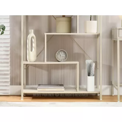 Policový regál GRIGORE - krémový