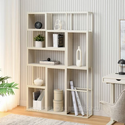 Policový regál GAREK - krémový