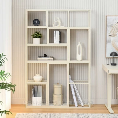 Policový regál GAREK - krémový