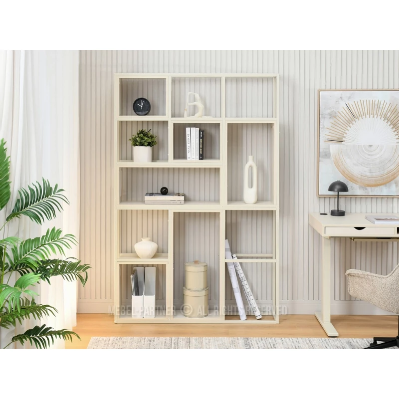 Policový regál GAREK - krémový