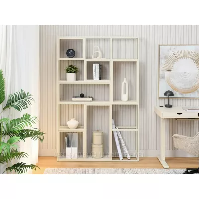 Policový regál GAREK - krémový