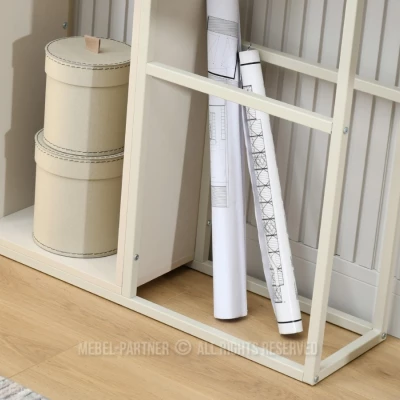 Policový regál GAREK - krémový