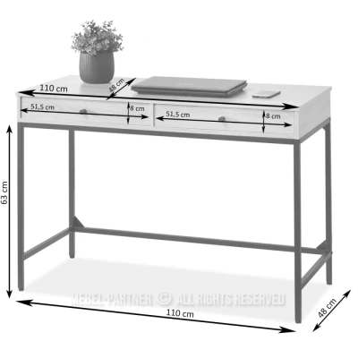 Psací stůl AJUR - krémový