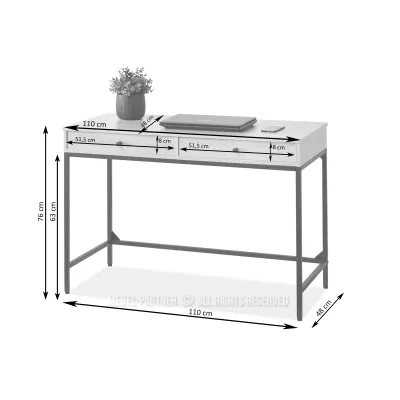 Psací stůl AJUR - krémový