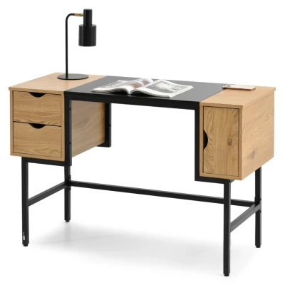 Psací stůl HELDER - dub / černý