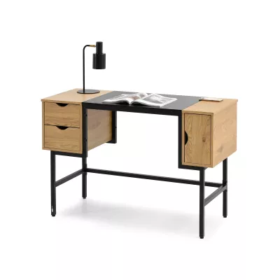 Psací stůl HELDER - dub / černý