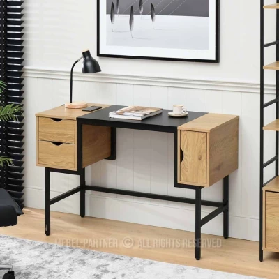 Psací stůl HELDER - dub / černý