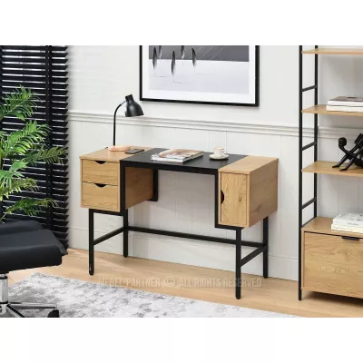 Psací stůl HELDER - dub / černý