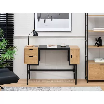 Psací stůl HELDER - dub / černý