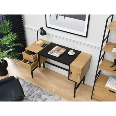 Psací stůl HELDER - dub / černý