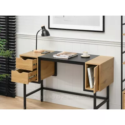 Psací stůl HELDER - dub / černý