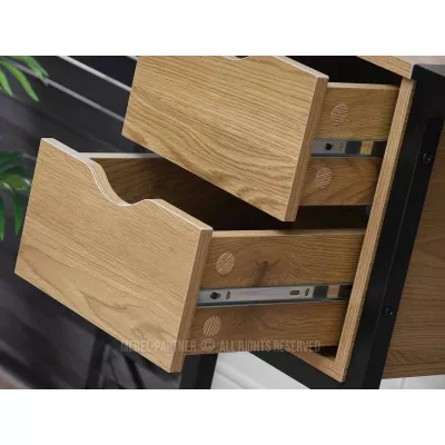 Psací stůl HELDER - dub / černý