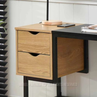 Psací stůl HELDER - dub / černý