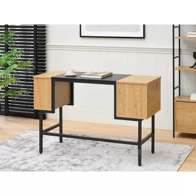 Psací stůl HELDER - dub / černý