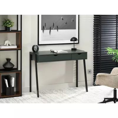 Psací stůl ERCHIS - zelený / černý