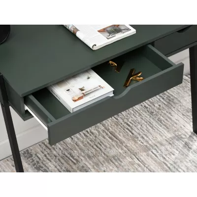 Psací stůl ERCHIS - zelený / černý
