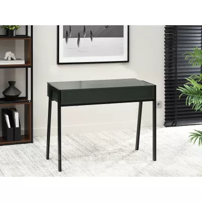 Psací stůl ERCHIS - zelený / černý