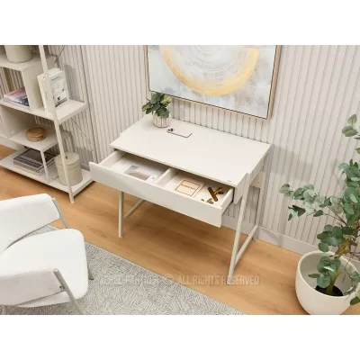 Psací stůl se šuplíkem ARGI - krémový