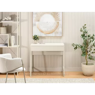 Psací stůl se šuplíkem ARGI - krémový