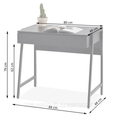 Psací stůl se šuplíkem ARGI - krémový