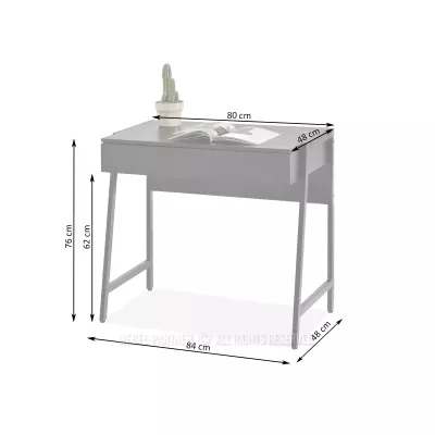 Psací stůl se šuplíkem ARGI - krémový