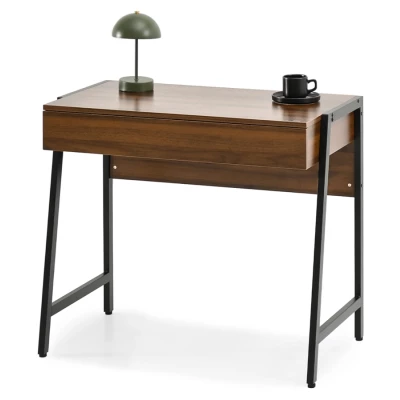 Psací stůl se šuplíkem ARGI - černý / ořech