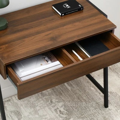 Psací stůl se šuplíkem ARGI - černý / ořech