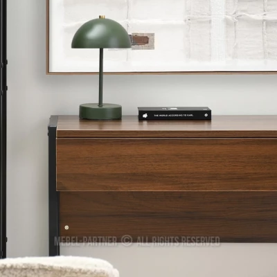 Psací stůl se šuplíkem ARGI - černý / ořech