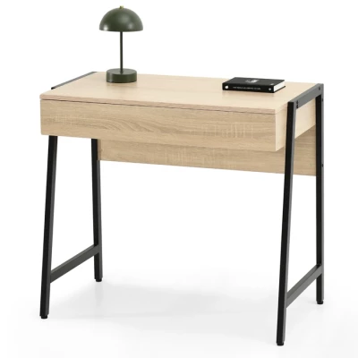 Psací stůl se šuplíkem ARGI - černý / dub sonoma