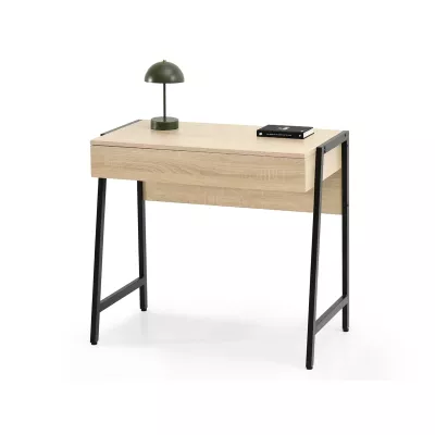 Psací stůl se šuplíkem ARGI - černý / dub sonoma