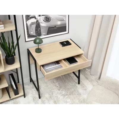 Psací stůl se šuplíkem ARGI - černý / dub sonoma