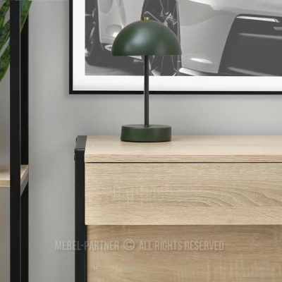 Psací stůl se šuplíkem ARGI - černý / dub sonoma