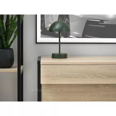 Psací stůl se šuplíkem ARGI - černý / dub sonoma