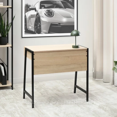 Psací stůl se šuplíkem ARGI - černý / dub sonoma