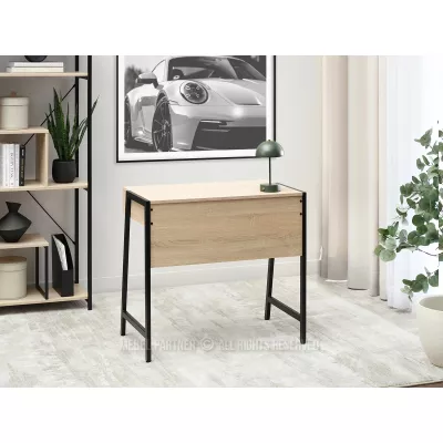 Psací stůl se šuplíkem ARGI - černý / dub sonoma