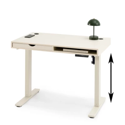 Pracovní stůl 100 HESOL - krémový